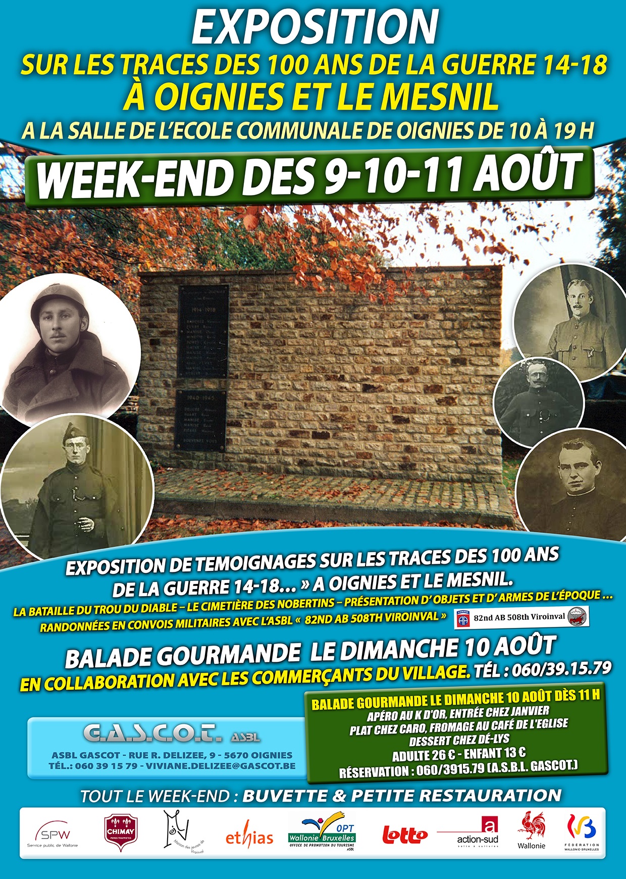 L'affiche de notre week-end consacr  la Grande Guerre